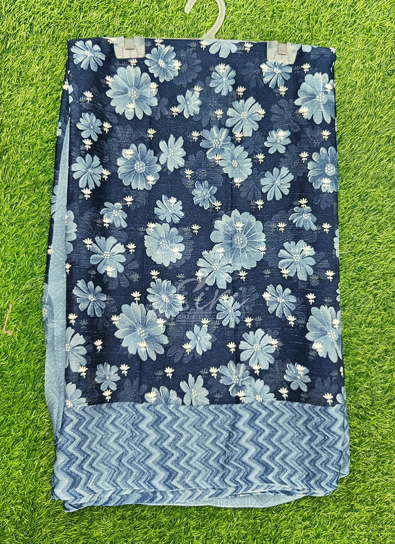 Latest Printed Chiffon Saree