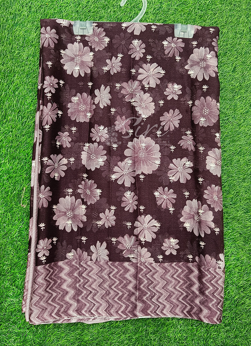 Latest Printed Chiffon Saree