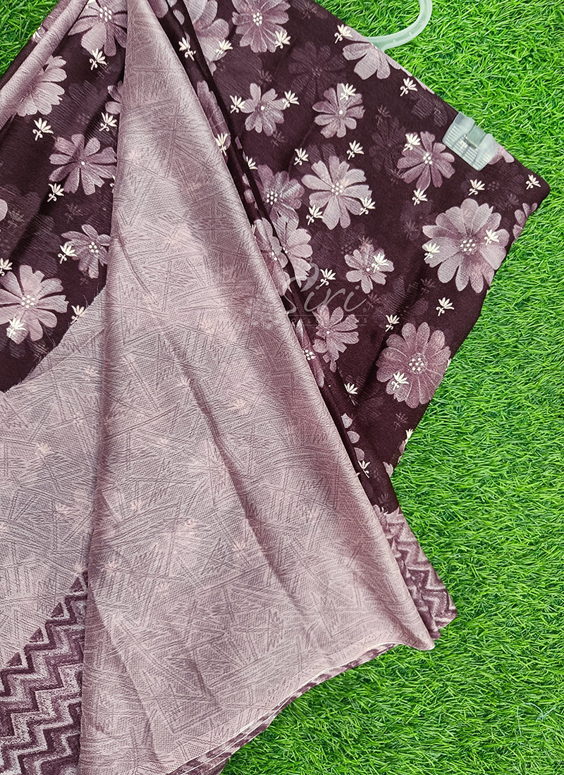 Latest Printed Chiffon Saree