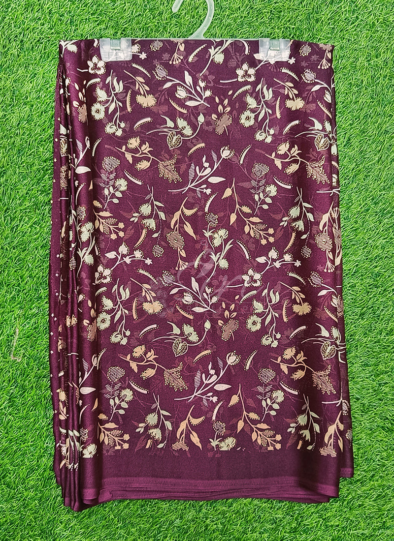 Latest Printed Chiffon Saree in Foil Print