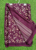 Latest Printed Chiffon Saree in Foil Print