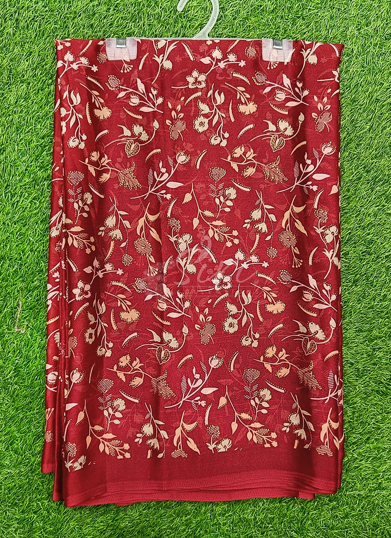 Latest Printed Chiffon Saree in Foil Print