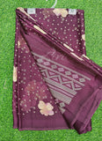Latest Printed Chiffon Saree in Foil Print