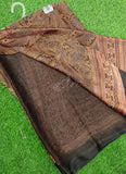 Latest Printed Satin Chiffon Saree