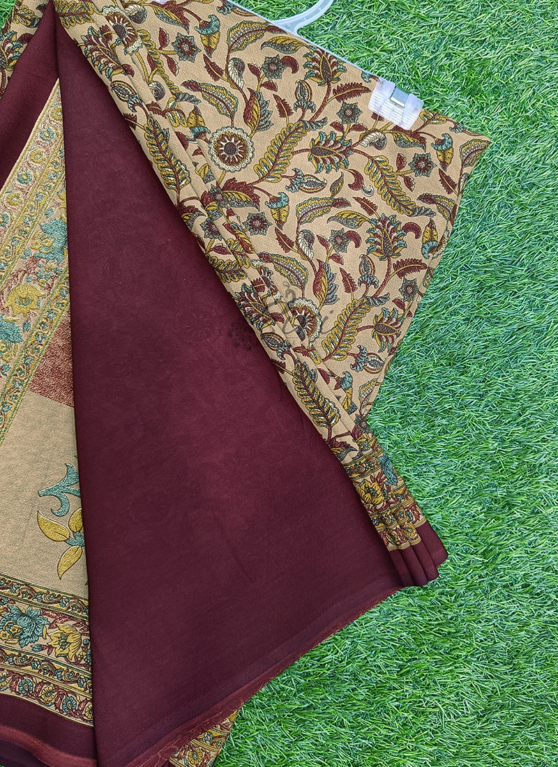 Latest Premium Printed Crepe Saree