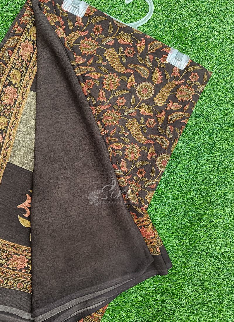 Latest Premium Printed Crepe Saree