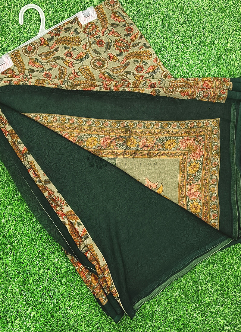 Latest Premium Printed Crepe Saree