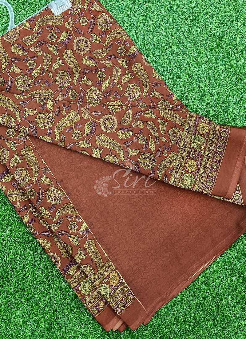 Latest Premium Printed Crepe Saree