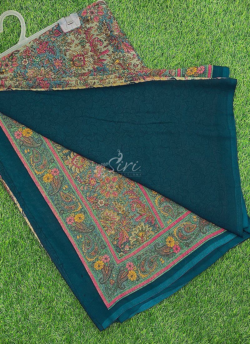 Latest Premium Printed Crepe Saree