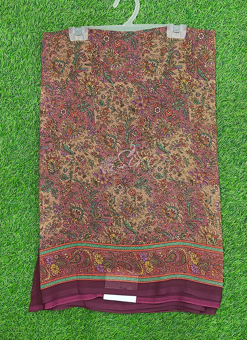 Latest Premium Printed Crepe Saree