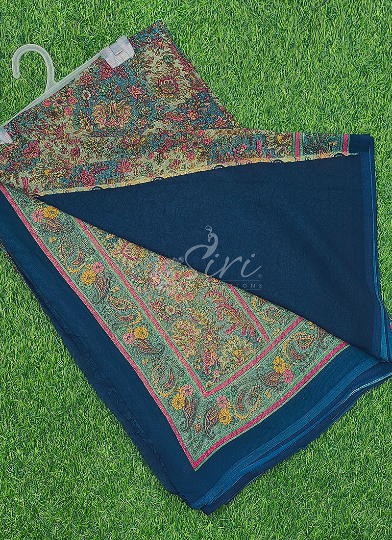 Latest Premium Printed Crepe Saree