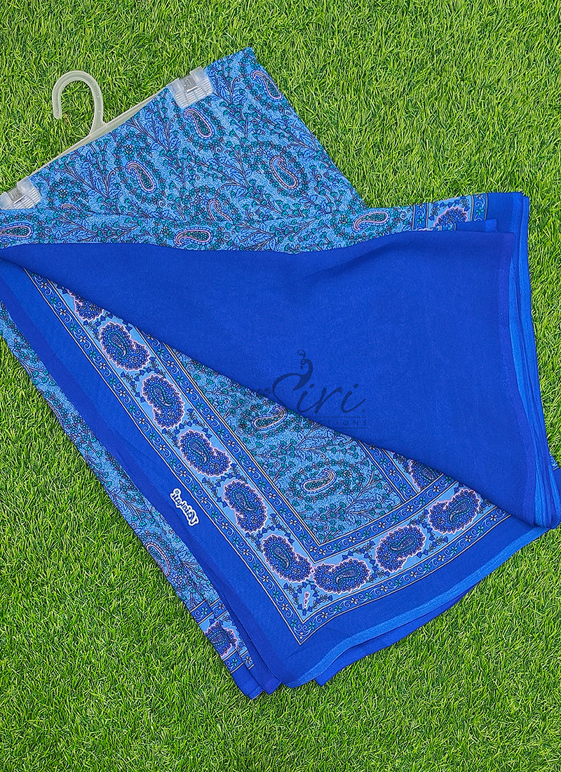 Latest Premium Printed Crepe Saree