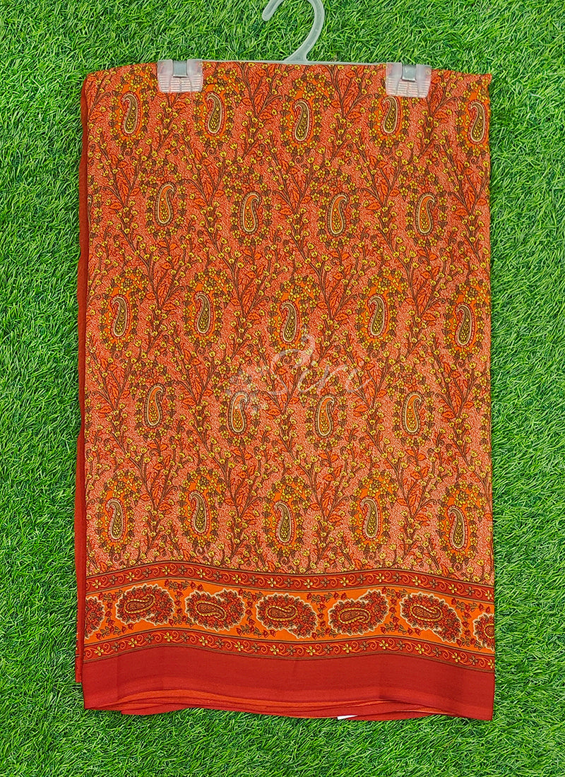 Latest Premium Printed Crepe Saree