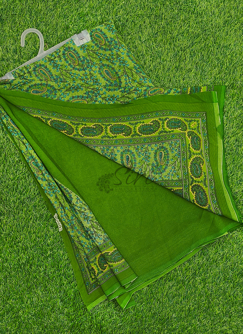 Latest Premium Printed Crepe Saree