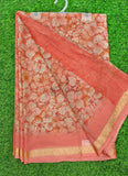 Latest Printed Chiffon Saree with Self Border