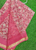 Latest Printed Chiffon Saree with Self Border