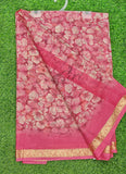 Latest Printed Chiffon Saree with Self Border