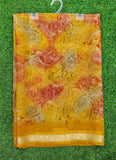 Latest Printed Chiffon Saree with Self Border