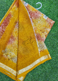 Latest Printed Chiffon Saree with Self Border
