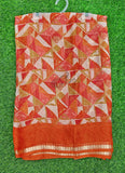 Latest Printed Chiffon Saree with Self Border