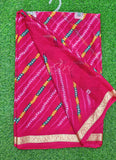 Latest Printed Chiffon Saree with Self Border