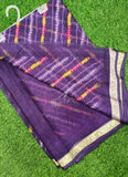 Latest Printed Chiffon Saree with Self Border