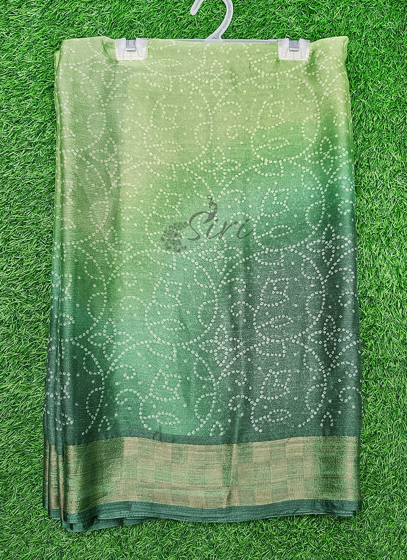 Latest Printed Chiffon Saree with Self Border