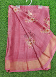 Latest Printed Chiffon Saree with Self Border