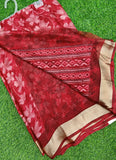 Latest Printed Chiffon Saree in Fancy Borders