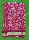 Latest Printed Chiffon Saree in Fancy Borders