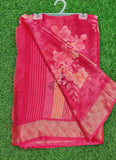 Latest Printed Chiffon Saree in Fancy Borders