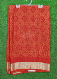 Latest Printed Fancy Chinon Crepe Saree