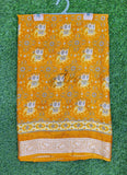 Latest Printed Fancy Chinon Crepe Saree
