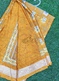 Latest Printed Fancy Chinon Crepe Saree