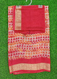 Latest Printed Fancy Chinon Crepe Saree