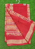 Latest Printed Fancy Chinon Crepe Saree