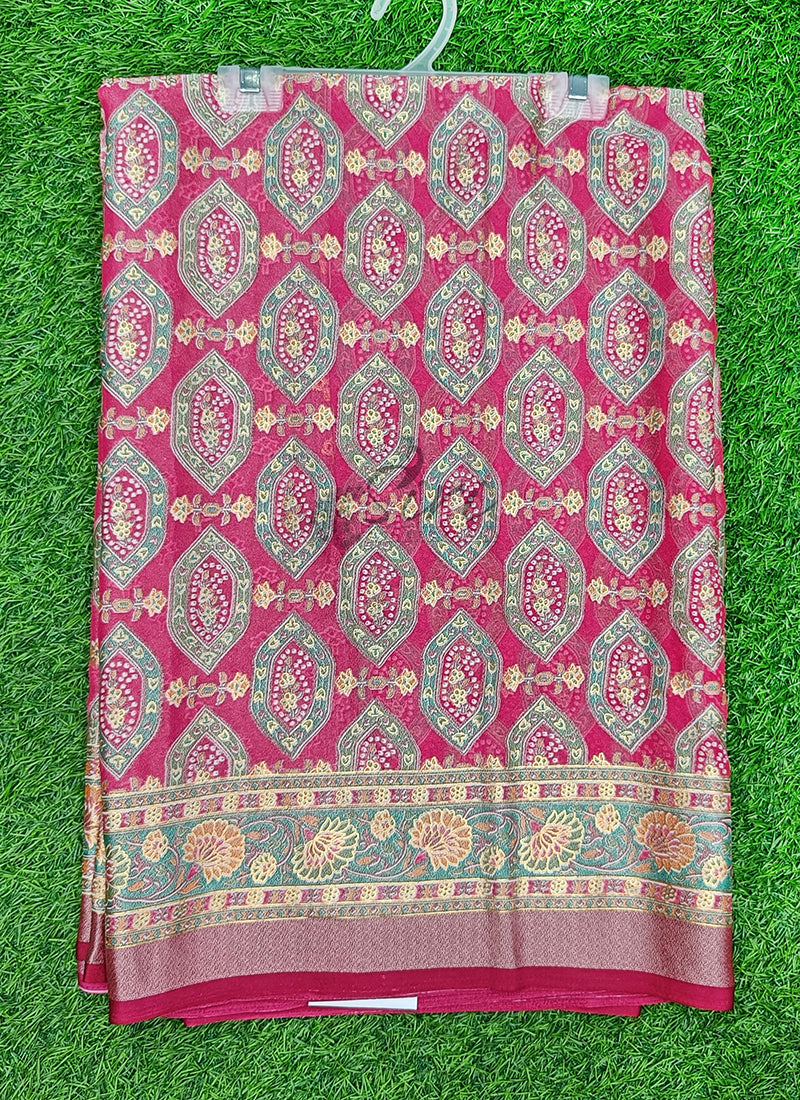 Beautiful Printed Brasso Georgette Saree