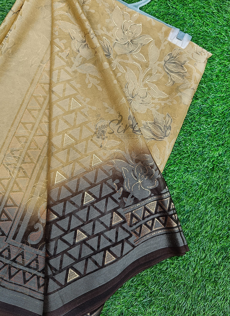 Beautiful Printed Brasso Georgette Saree