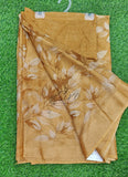 Beautiful Printed Chiffon Saree in Jute Stripes