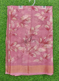 Beautiful Printed Chiffon Saree in Jute Stripes