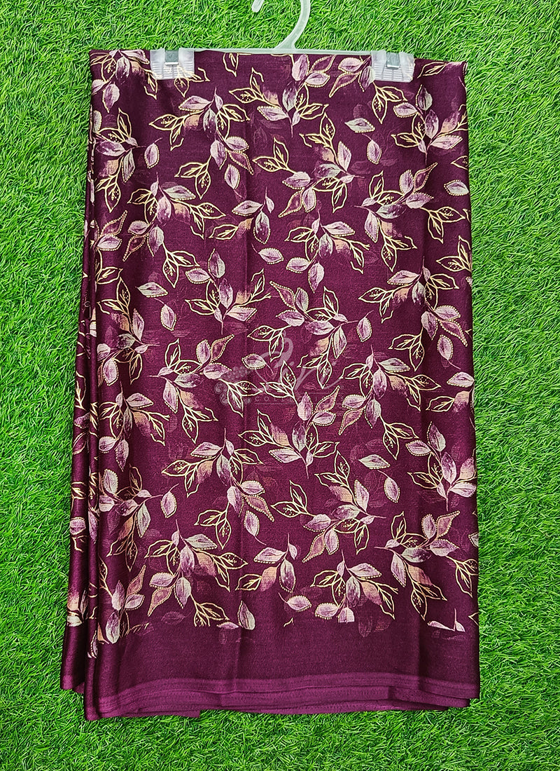 Beautiful Printed Chiffon Saree in Foil Print