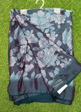 Beautiful Floral Printed Satin Chiffon Saree