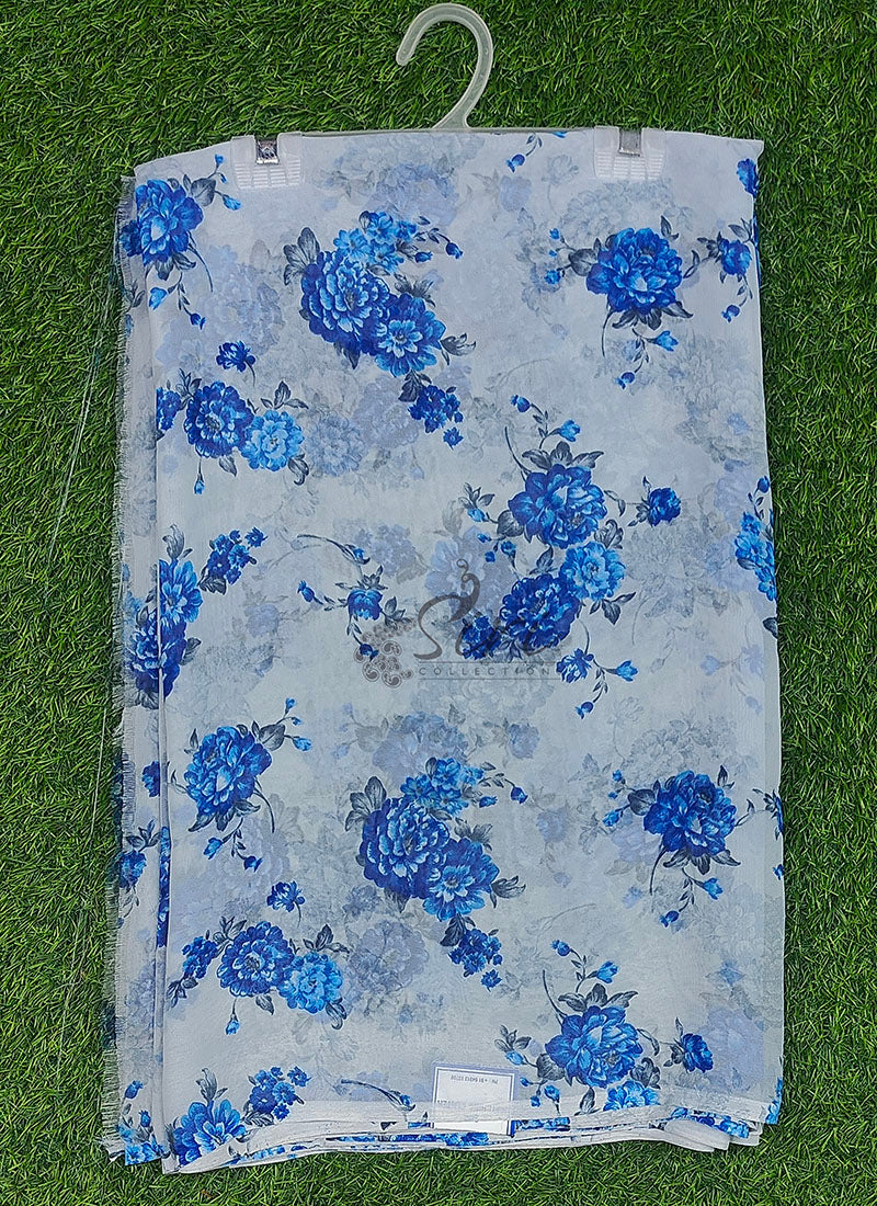 Latest Beautiful Printed Floral Georgette Saree