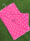 Lovely Printed Georgette Saree in Polka Dot Design