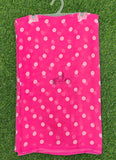 Lovely Printed Georgette Saree in Polka Dots Design