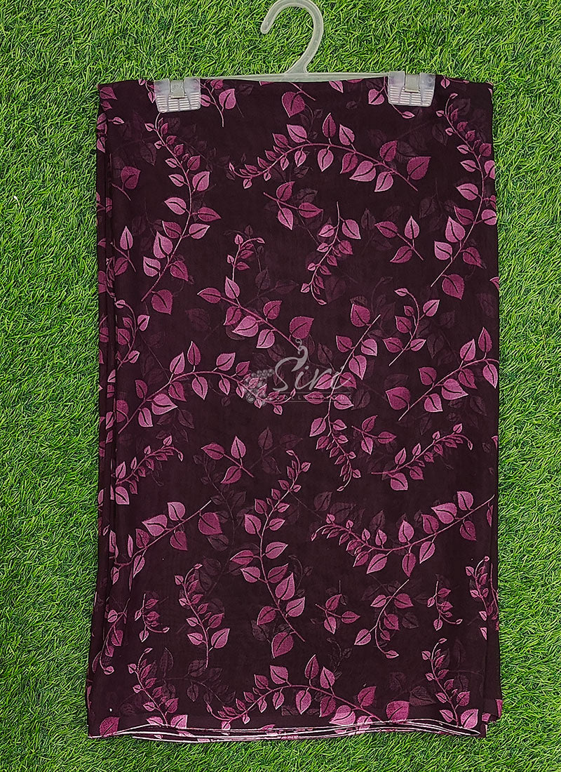 Lovely Printed Floral Georgette Saree