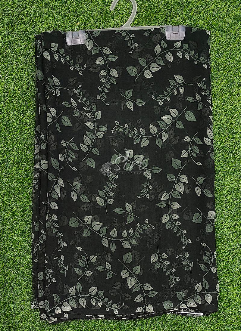 Lovely Printed Floral Georgette Saree