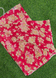 Lovely Printed Floral Georgette Saree