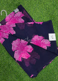 Lovely Printed Floral Georgette Saree