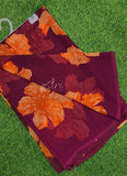 Lovely Printed Floral Georgette Saree